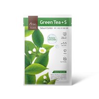 Masca de fata cu ceai verde + S (Acid salicilic cu betaina) 7 Days Plus, 23 g, Ariul