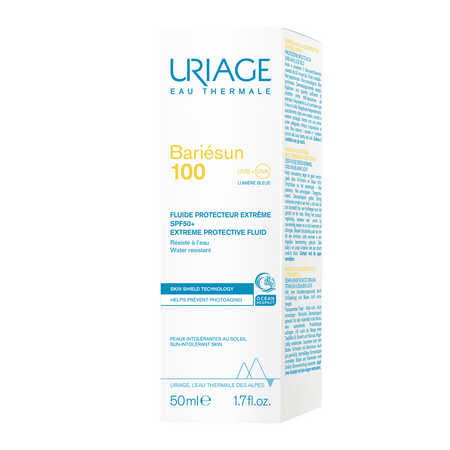 Fluid protectie extrema Bariesun 100 SPF 50+, 50 ml, Uriage 600547