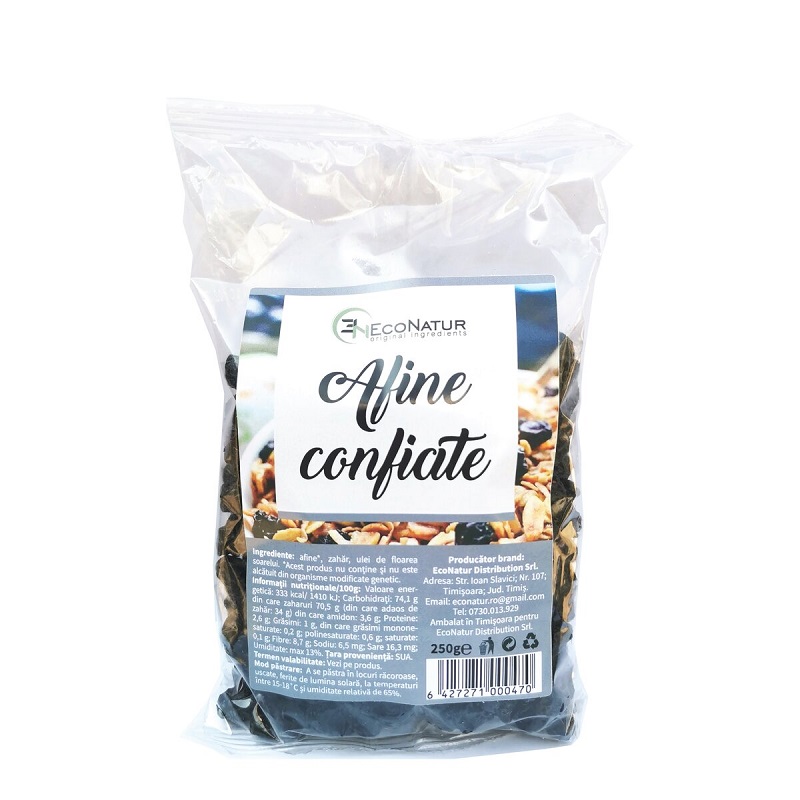 Afine confiate, 250g, Econatur