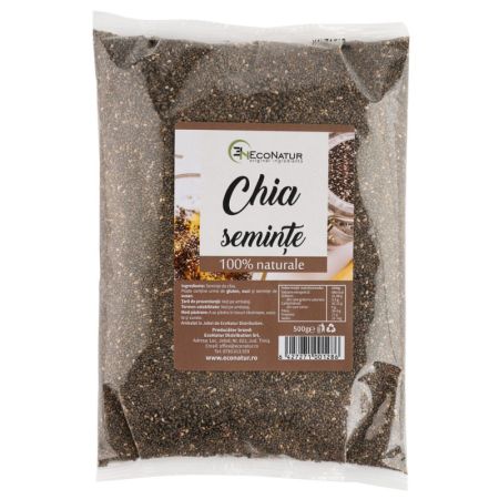 Seminte de chia, 500 g, Econatur