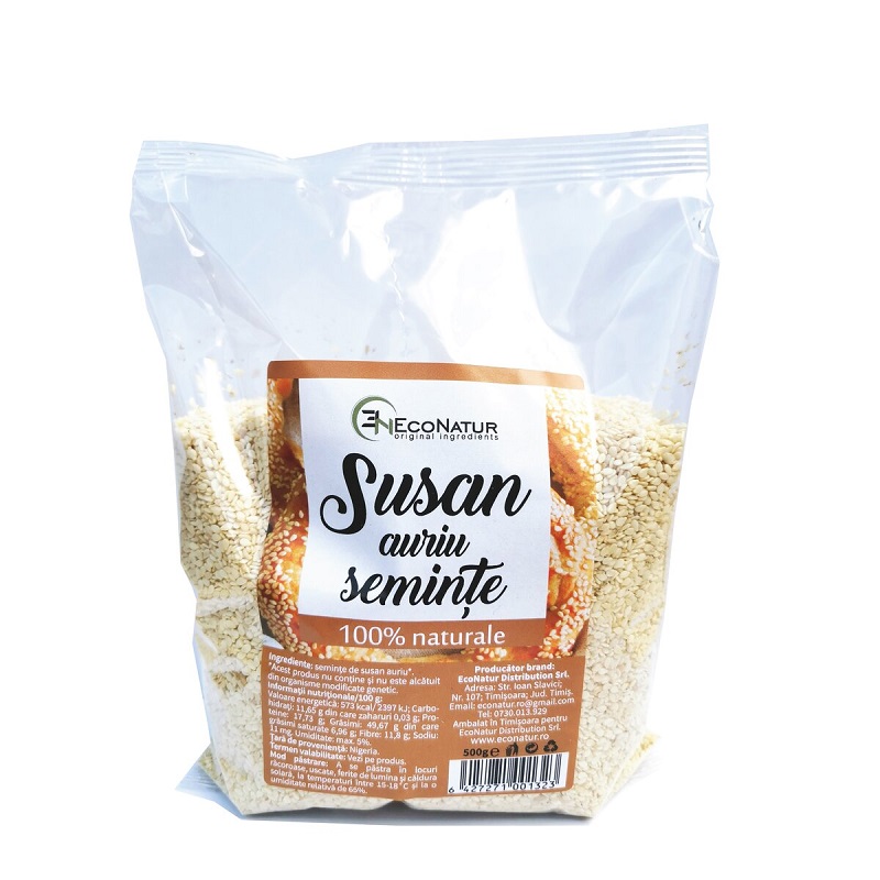 Seminte de susan auriu, 500 g, Econatur