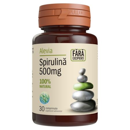 Spirulina 500 mg, 30 comprimate, Alevia