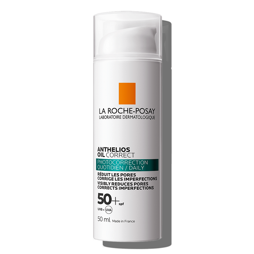 Crema cu protectie solara SPF 50+ pentru fata Anthelios Oil Correct, 50 ml, La Roche-Posay