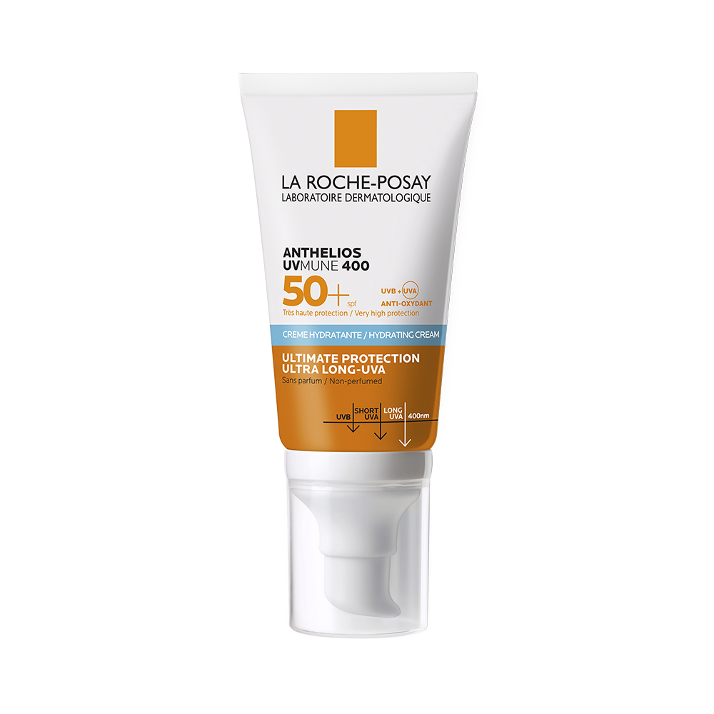 Crema hidratanta cu protectie solara SPF 50+ pentru fata Anthelios UVmune 400, 50 ml, La Roche-Posay