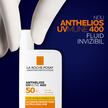 Fluid cu protectie solara SPF 50+ pentru fata Anthelios UVmune 400, 50 ml, La Roche-Posay 549854