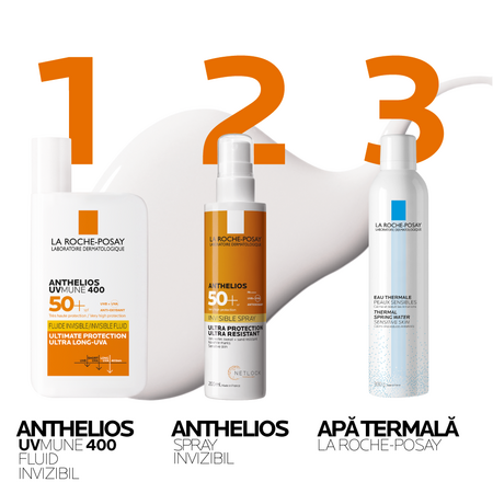 Fluid cu protectie solara SPF 50+ pentru fata Anthelios UVmune 400, 50 ml, La Roche-Posay 549858