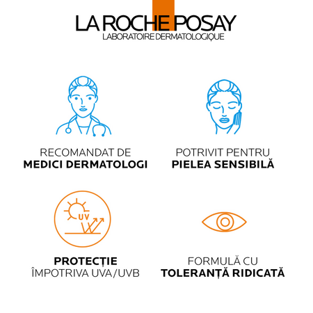 Fluid cu protectie solara SPF 50+ pentru fata Anthelios UVmune 400, 50 ml, La Roche-Posay 549855