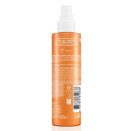 Spray fluid cu protectie solara SPF 50+ pentru copii Capital Soleil Kids Cell Protect, 200 ml, Vichy 550193