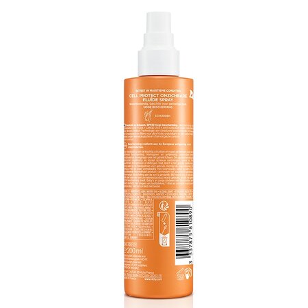 Spray fluid invizibil cu protectie solara SPF 30 pentru fata si corp Capital Soleil, 200 ml, Vichy 550144