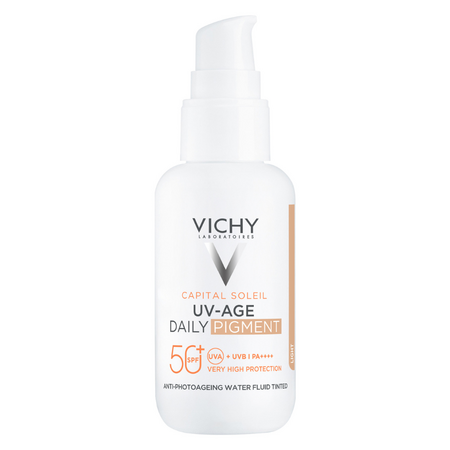 Fluid colorat cu protectie solara SPF 50+ pentru fata Capital Soleil, 40 ml, Vichy