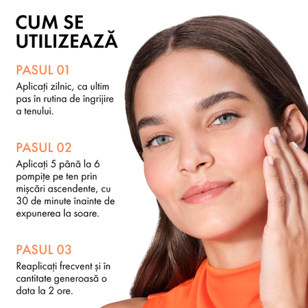 Fluid apos colorat anti-fotoimbatranire cu protectie solara SPF 50+ Capital Soleil UV Age Daily, 40 ml, Vichy 739735