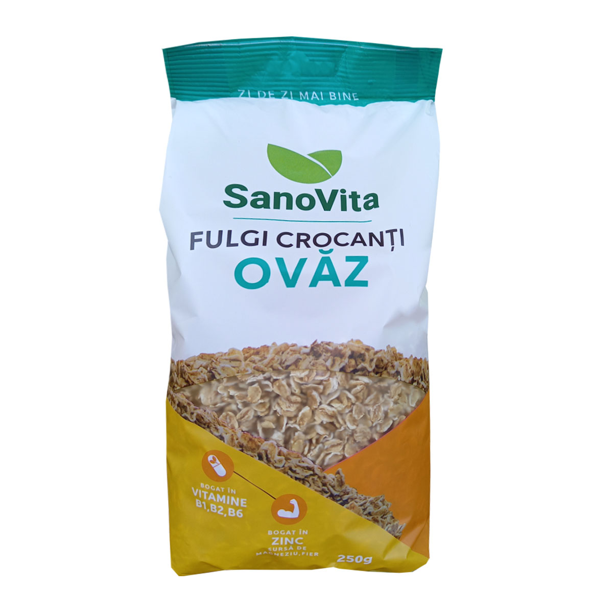 Fulgi de ovaz crispy, 250 g, Sanovita