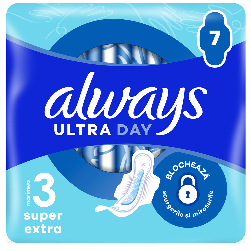 Absorbante Ultra Day, Marimea 3, 7 bucati, Always