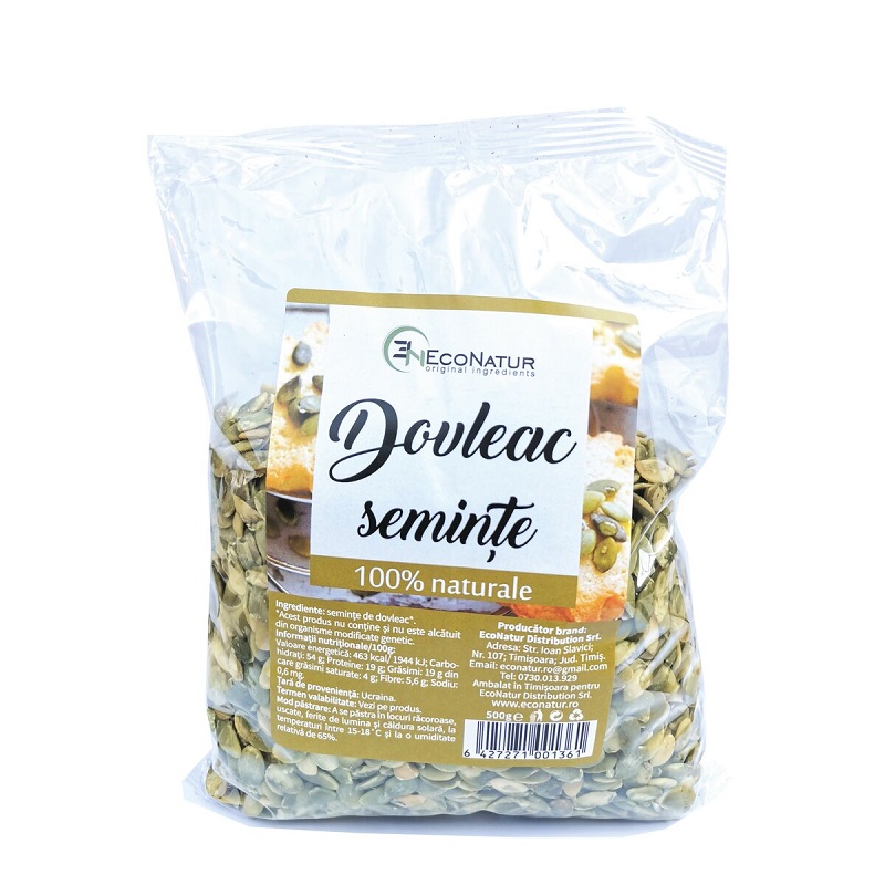 Seminte de dovleac, 500g, Econatur