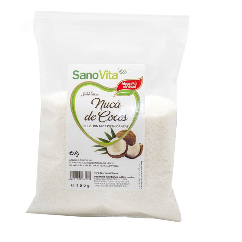 Nuca de cocos, 250 g, Sanovita