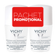 Pachet Deodorant roll-on antiperspirant fara parfum 48H, 50 ml + 50 ml, Vichy 699341