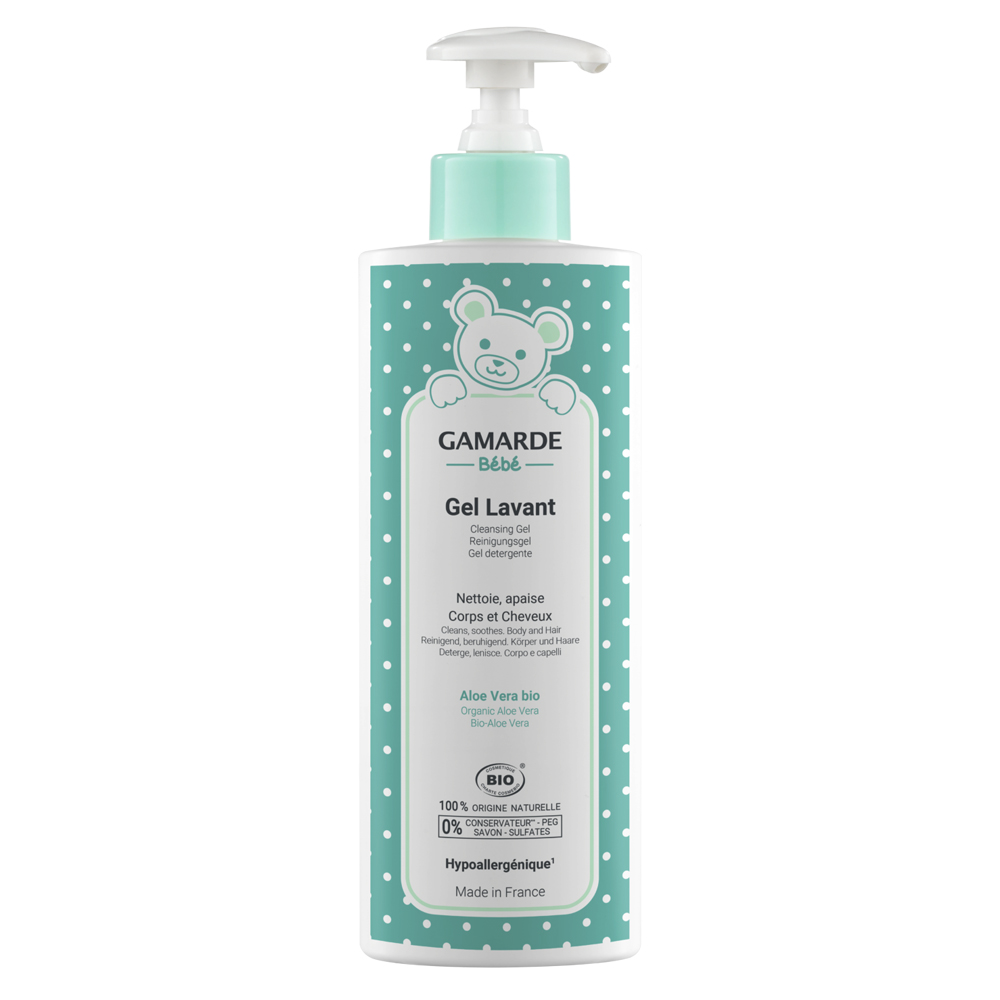 Gel Eco de spalare corp si par bebelusi, 400 ml, Gamarde