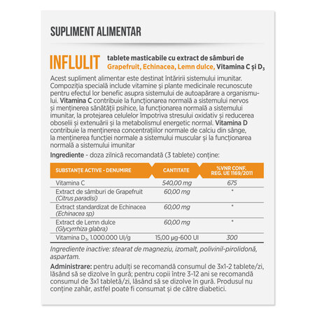 Influlit, 30 comprimate, Parapharm 690522