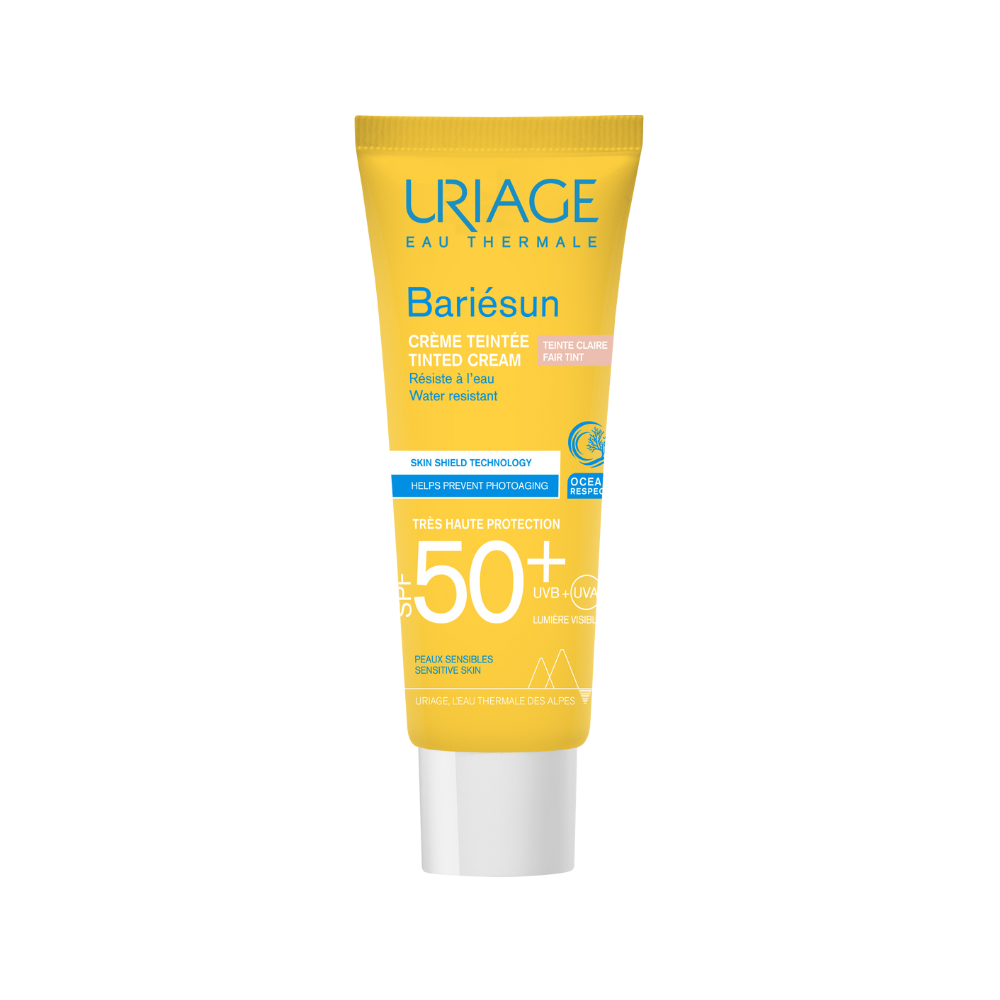 Crema colorata pentru protectie solara cu SPF 50+ Bariesun, Nuanta Fair, 50 ml, Uriage