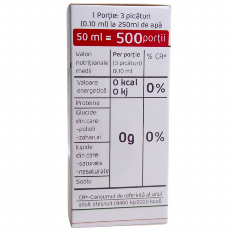 Indulcitor cu Stevia SteviElle, 50 ml, Hermes Natural 725781