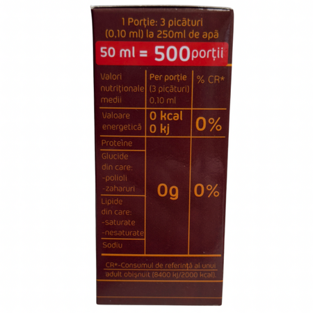Indulcitor Stevia cu aroma de caramel SteviElle, 50 ml, Hermes Natural 725776