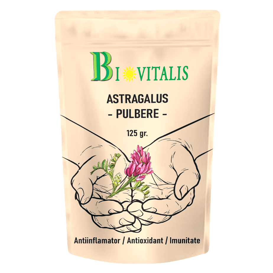 Pulbere de Astragalus, 125 g, Biovitalis