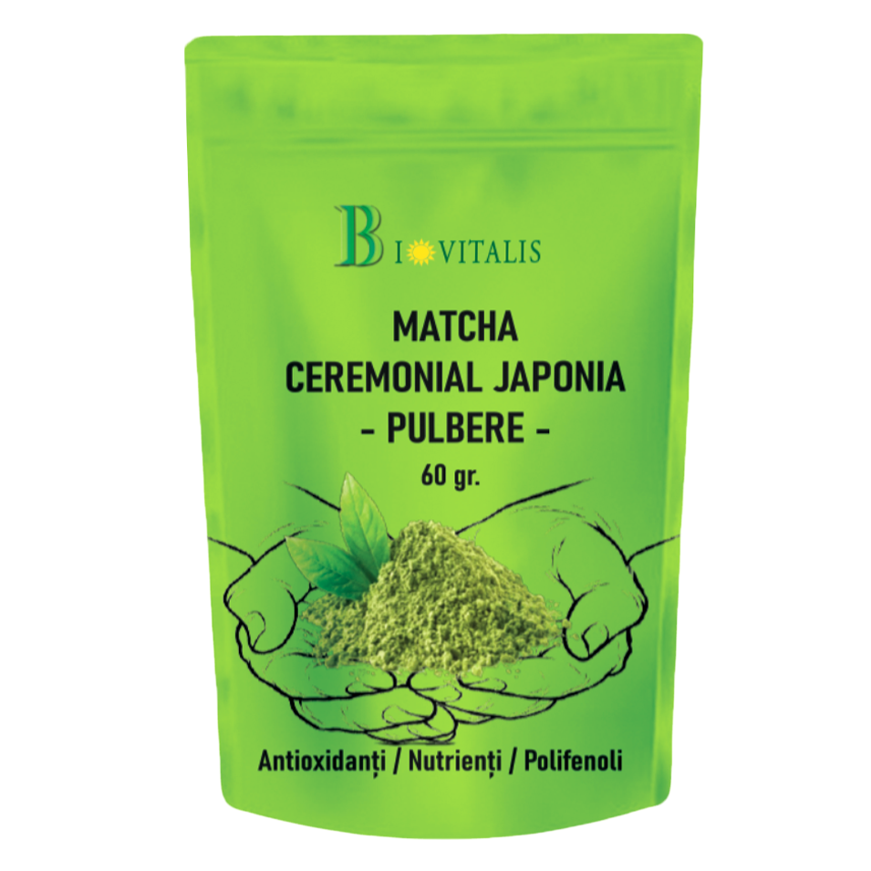 Pulbere de Matcha Ceremonial, 60 g, Biovitalis