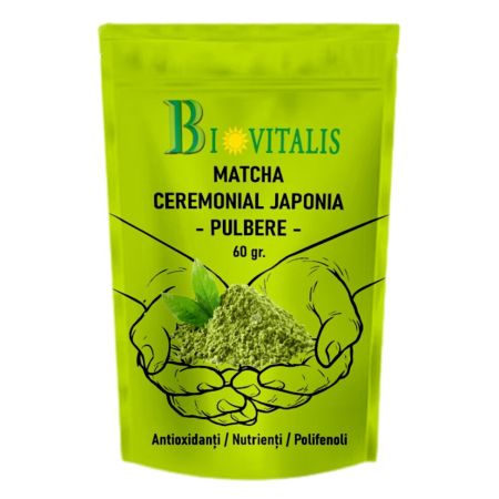 Pulbere de Matcha Ceremonial, 60 g, Biovitalis