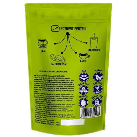 Pulbere de Matcha Ceremonial, 60 g, Biovitalis 710465