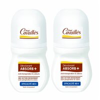 Pachet deodorant roll-on reglator ABSORB+, 50 + 50 ml, Roge Cavailles