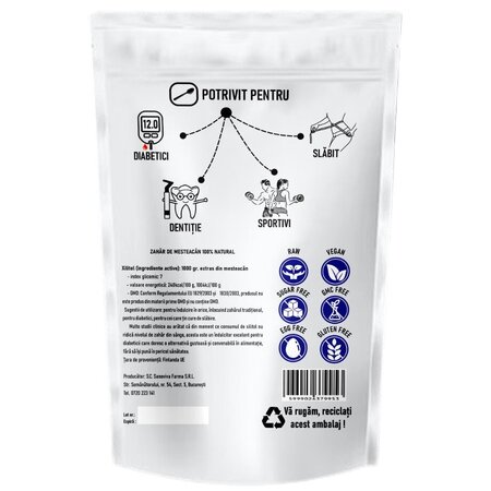 Zahar de mesteacan, 1000 g, Biovitalis 710425