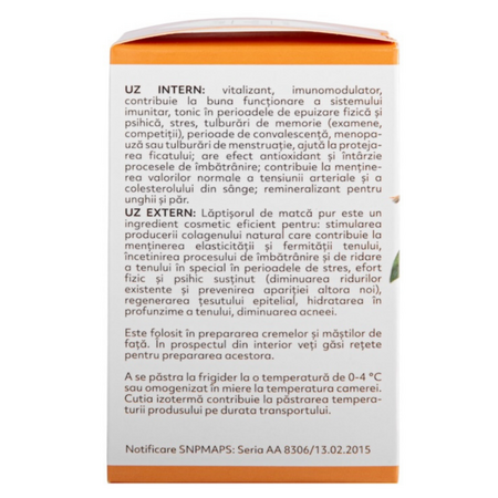 Laptisor de matca pur, crud, 10 g, Albina Carpatina 722014