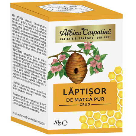 Laptisor de matca pur, crud, 10 g, Albina Carpatina