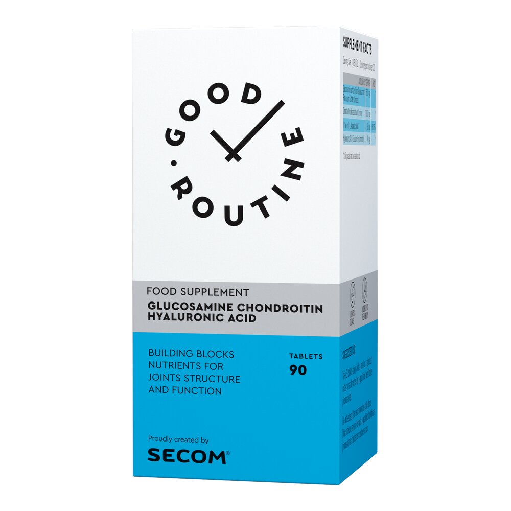 Glucosamine Chondroitin Hyaluronic Acid Good Routine, 90 comprimate, Secom