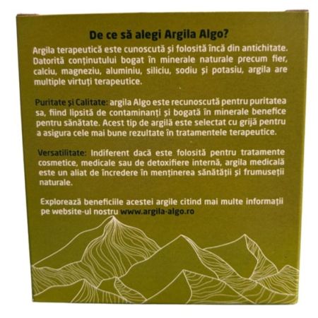 Argila sub forma de bulgarasi, 200 g, Algo 704836