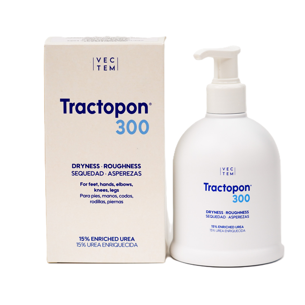 Crema hidratanta Tractopon 300 dermoactiva cu uree 15%, 300 ml, Vectem