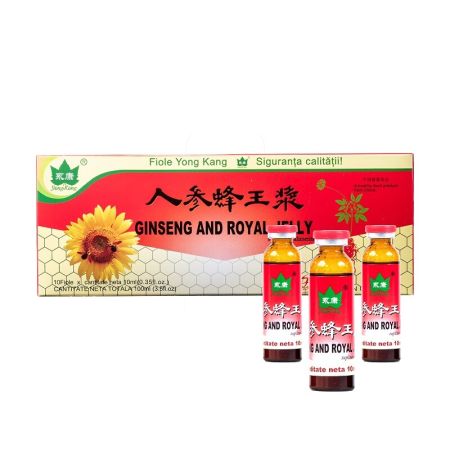 Ginseng si Royal Jelly, 10 fiole, Yongkang International China