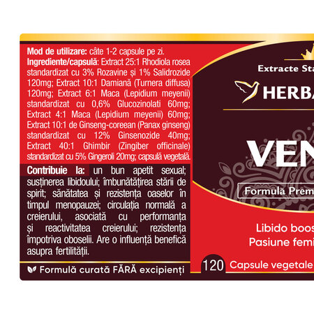 Venus, 120 capsule, Herbagetica 689069
