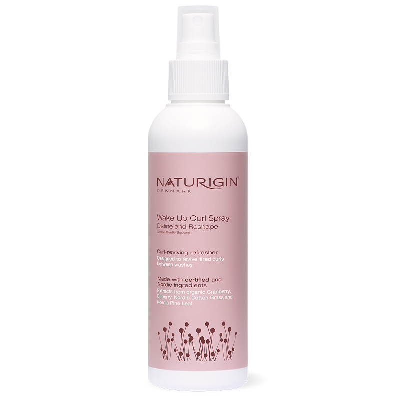 Spray organic pentru definirea parului cret, remodelarea si sustinerea buclelor Wake Up Curl, 150 ml, Naturigin