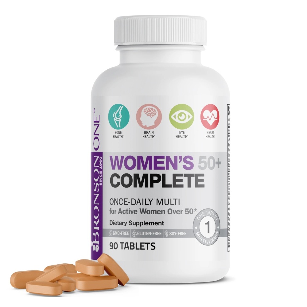 Multivitamine pentru femei peste 50 de ani, 90 tablete, Bronson Laboratories