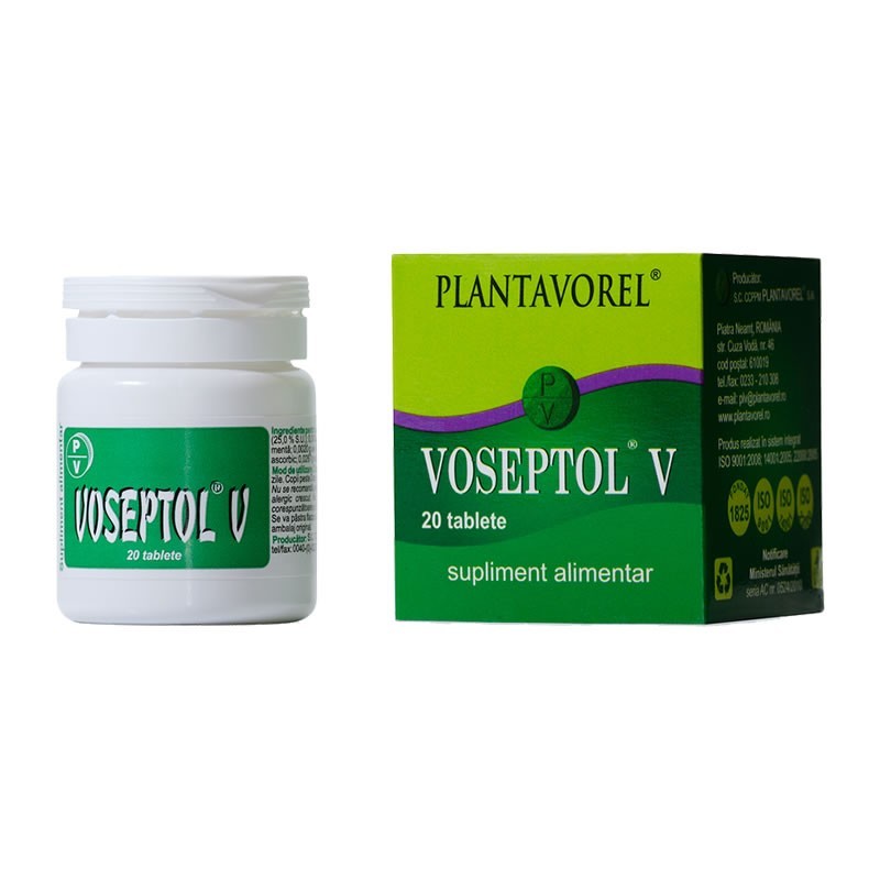 Voseptol V, 20 tablete, Plantavorel