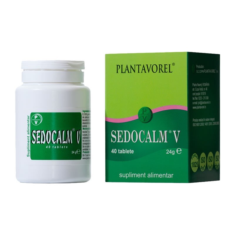 Sedocalm V, 40 tablete, Plantavorel