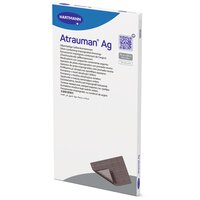 Pansament Cu Unguent Neutru Si Argint Atrauman Ag, 10 x 20 cm, 10 bucati, Hartmann
