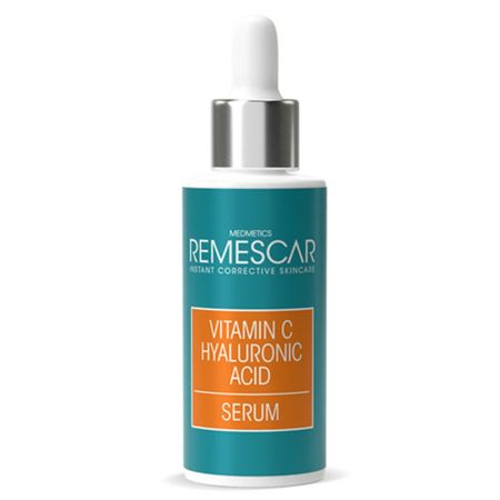 Serum reparator cu Vitamina C si Acid hialuronic, 30 ml, Remescar 649973