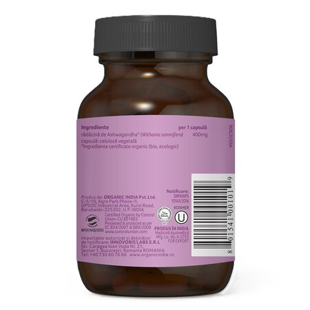 Ashwagandha Bio, 60 capsule, Organic India 718230