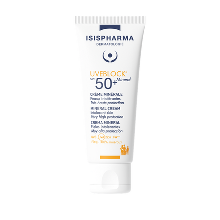 Crema cu protectie solara UVEBLOCK SPF 50+ Mineral, 40 ml, Isis Pharna