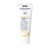 Crema  de fata cu protectie solara SPF 50+ UVEBLOCK  Mineral, 40 ml, IsisPharna