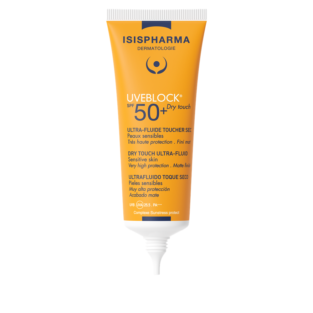 Fluid protector cu efect matifiant cu protectie solara SPF 50+ UVEBLOCK, 40 ml, Isis Pharma