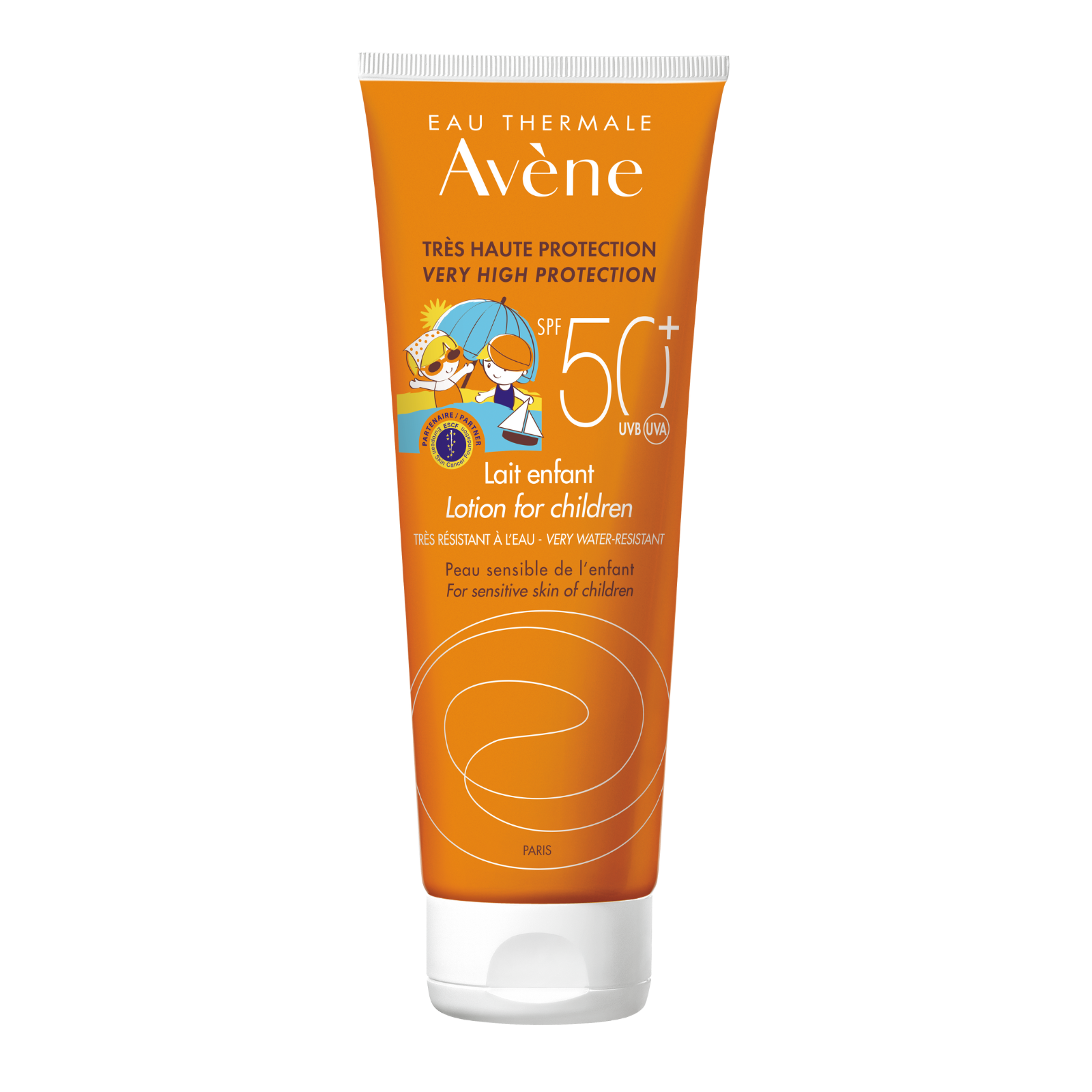 Lapte protectie solara cu SPF50+ pentru copii, 100 ml, Avene