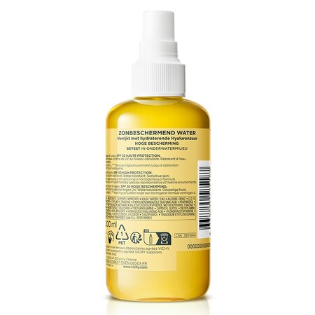 Apa cu protectie solara SPF 30 pentru fata si corp Capital Soleil, 200 ml, Vichy 550164